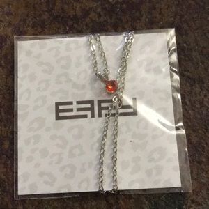 Gem Necklace: Orange